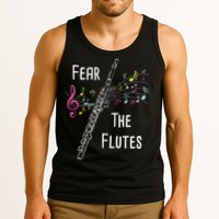 Fear The Flutes Flute Player Flutist Marching Band Music Tank Top