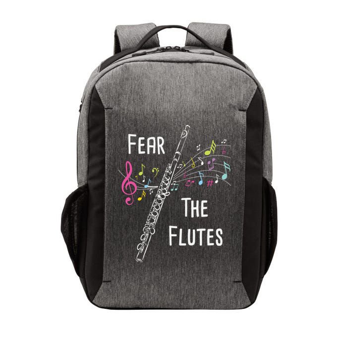 Fear The Flutes Flute Player Flutist Marching Band Music Vector Backpack