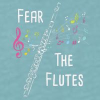 Fear The Flutes Flute Player Flutist Marching Band Music Sueded Cloud Jersey T-Shirt