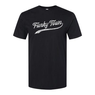 FUNKY TOWN Fort Worth TX Baseball Style Design With Details Softstyle CVC T-Shirt