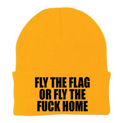 Fly The Flag Or Fly The Fuck Home Gift Knit Cap Winter Beanie