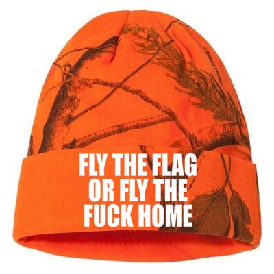 Fly The Flag Or Fly The Fuck Home Gift Kati Licensed 12" Camo Beanie