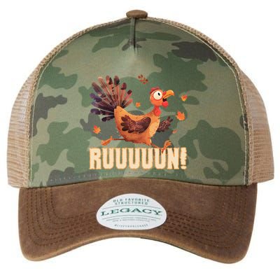Funny Turkey Fun Run Thanksgiving Footrace Trot Funny Gift Legacy Tie Dye Trucker Hat