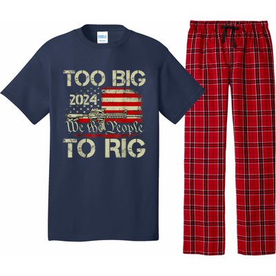 Funny Trump Funny Too Big To Rig Pajama Set