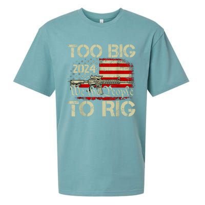 Funny Trump Funny Too Big To Rig Sueded Cloud Jersey T-Shirt