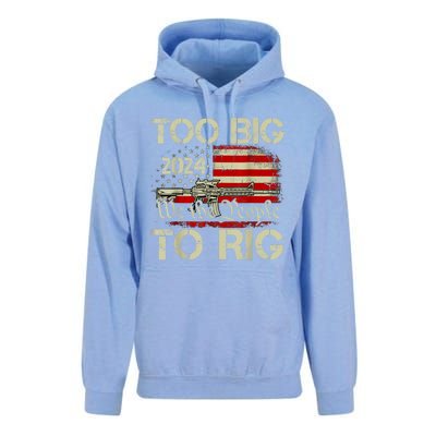 Funny Trump Funny Too Big To Rig Unisex Surf Hoodie