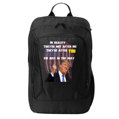 Free Trump, Free Donald Trump 2024 City Backpack