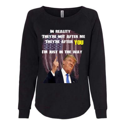 Free Trump, Free Donald Trump 2024 Womens California Wash Sweatshirt