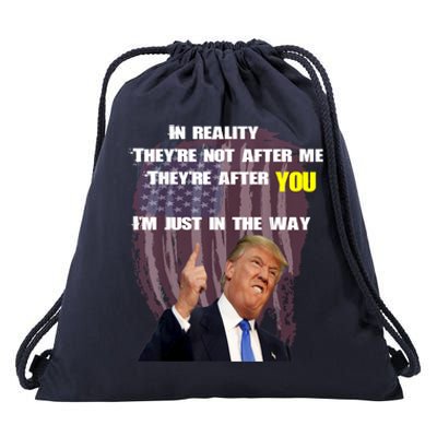 Free Trump, Free Donald Trump 2024 Drawstring Bag