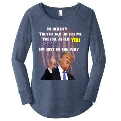 Free Trump, Free Donald Trump 2024 Women's Perfect Tri Tunic Long Sleeve Shirt