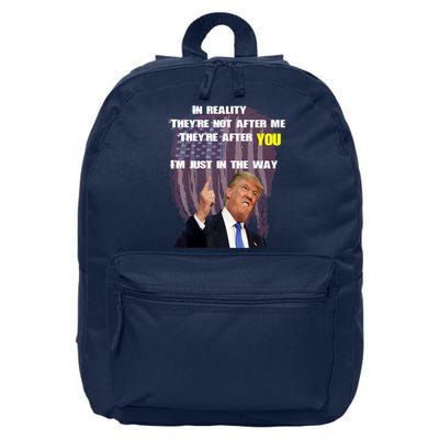 Free Trump, Free Donald Trump 2024 16 in Basic Backpack