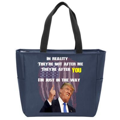 Free Trump, Free Donald Trump 2024 Zip Tote Bag