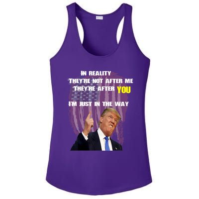 Free Trump, Free Donald Trump 2024 Ladies PosiCharge Competitor Racerback Tank