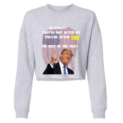 Free Trump, Free Donald Trump 2024 Cropped Pullover Crew