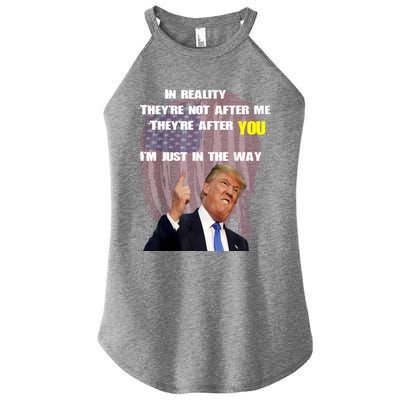 Free Trump, Free Donald Trump 2024 Women's Perfect Tri Rocker Tank