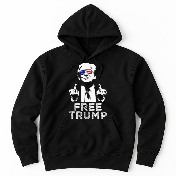 Free Trump Free Donald Trump 2024 Hoodie