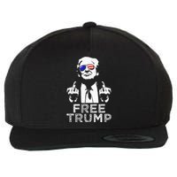 Free Trump Free Donald Trump 2024 Wool Snapback Cap