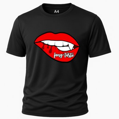 Fang Tastic Funny Vampire Lips Performance Shirt
