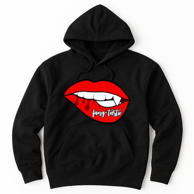 Fang Tastic Funny Vampire Lips Hoodie