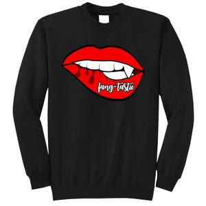 Fang Tastic Funny Vampire Lips Sweatshirt