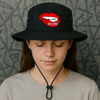 Fang Tastic Funny Vampire Lips Bucket Hat