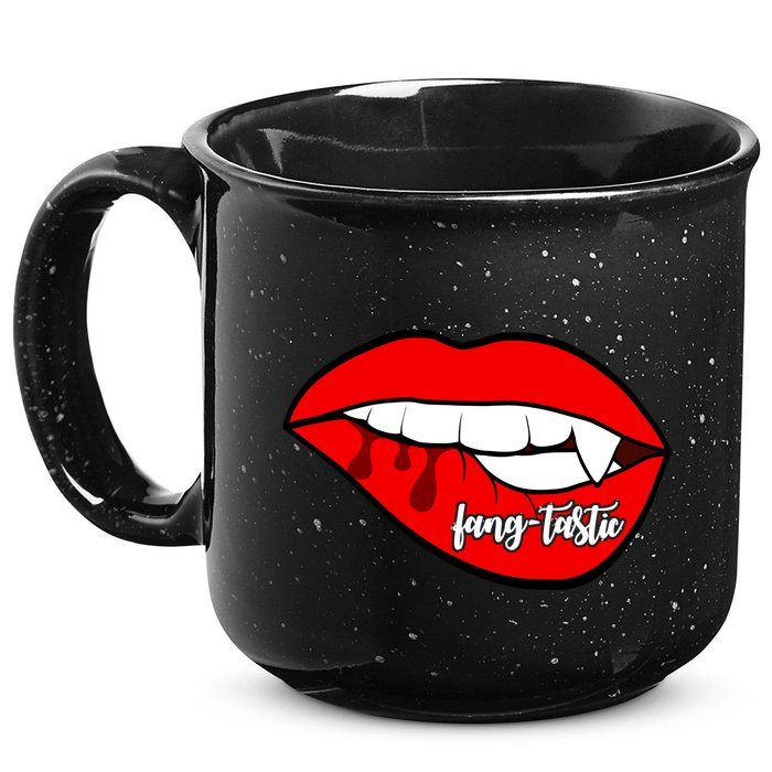 Fang Tastic Funny Vampire Lips 15oz Campfire Ceramic Mug