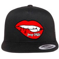 Fang Tastic Funny Vampire Lips Flatbill Hat