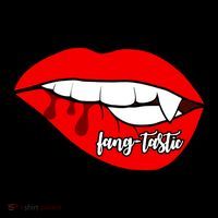 Fang Tastic Funny Vampire Lips Pom Pom 12in Knit Beanie