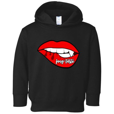 Fang Tastic Funny Vampire Lips Toddler Hoodie