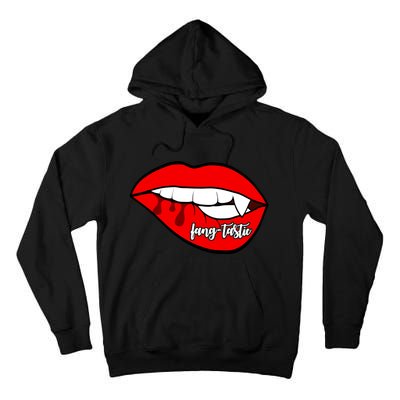 Fang Tastic Funny Vampire Lips Tall Hoodie