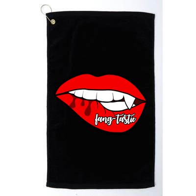 Fang Tastic Funny Vampire Lips Golf Towel
