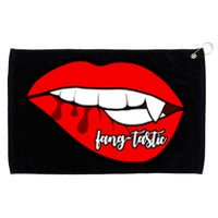 Fang Tastic Funny Vampire Lips Grommeted Golf Towel