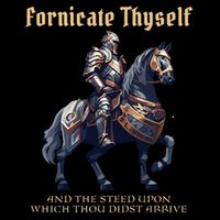 Fornicate Thyself Funny Medieval LARP Role Playing RPG Performance Long Sleeve Polo