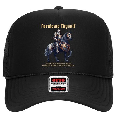 Fornicate Thyself Funny Medieval LARP Role Playing RPG Trucker Hat