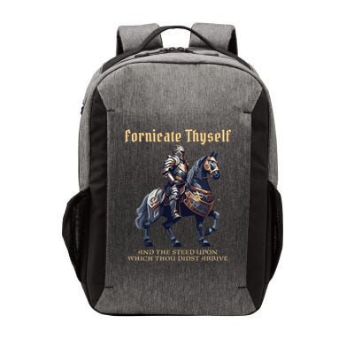 Fornicate Thyself Funny Medieval LARP Role Playing RPG Vector Backpack