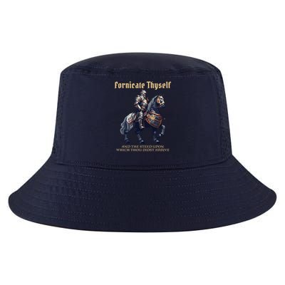 Fornicate Thyself Funny Medieval LARP Role Playing RPG Cool Comfort Performance Bucket Hat