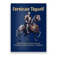 Fornicate Thyself Funny Medieval LARP Role Playing RPG Poster
