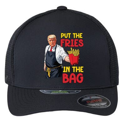 Funny Trump Fast Food Put The Fries In The Bag 2024 Flexfit Unipanel Trucker Cap