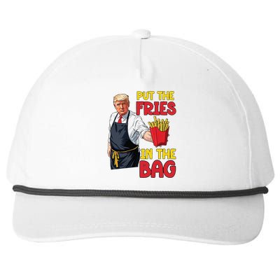 Funny Trump Fast Food Put The Fries In The Bag 2024 Snapback Five-Panel Rope Hat