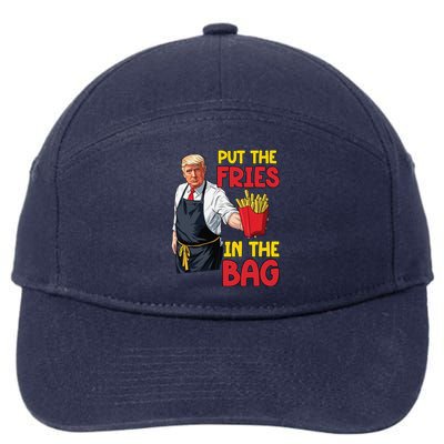 Funny Trump Fast Food Put The Fries In The Bag 2024 7-Panel Snapback Hat