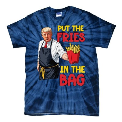 Funny Trump Fast Food Put The Fries In The Bag 2024 Tie-Dye T-Shirt