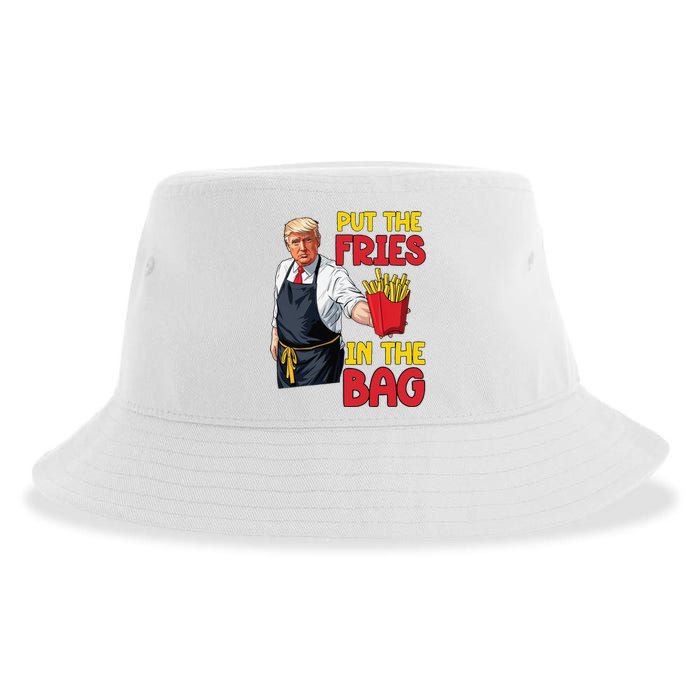 Funny Trump Fast Food Put The Fries In The Bag 2024 Sustainable Bucket Hat