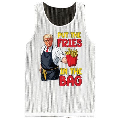 Funny Trump Fast Food Put The Fries In The Bag 2024 Mesh Reversible Basketball Jersey Tank