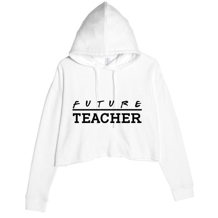 Future Teacher Crop Fleece Hoodie