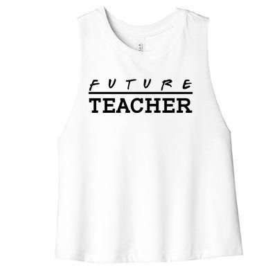 Future Teacher Women's Racerback Cropped Tank