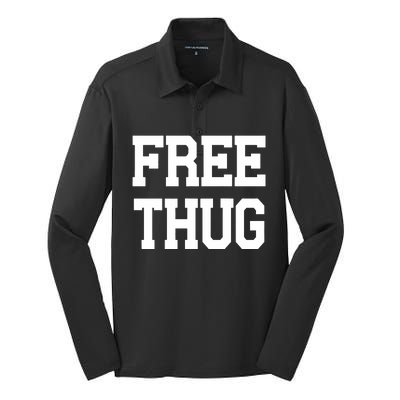 Free Thug Silk Touch Performance Long Sleeve Polo