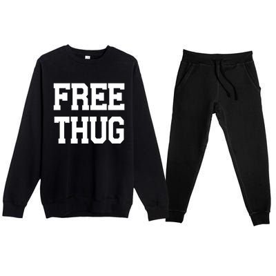 Free Thug Premium Crewneck Sweatsuit Set