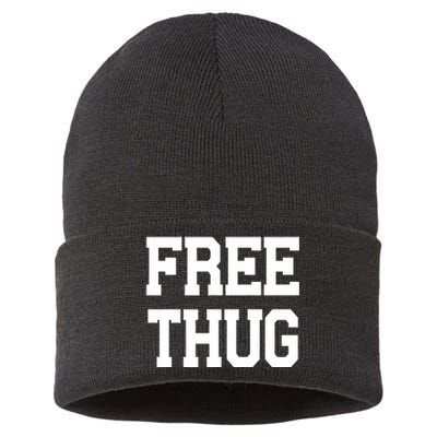 Free Thug Sustainable Knit Beanie