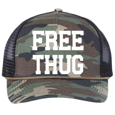 Free Thug Retro Rope Trucker Hat Cap