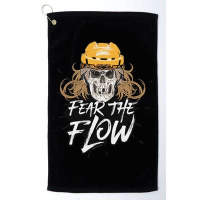 Fear The Flow Funny Hockey Hair Golf Towel
